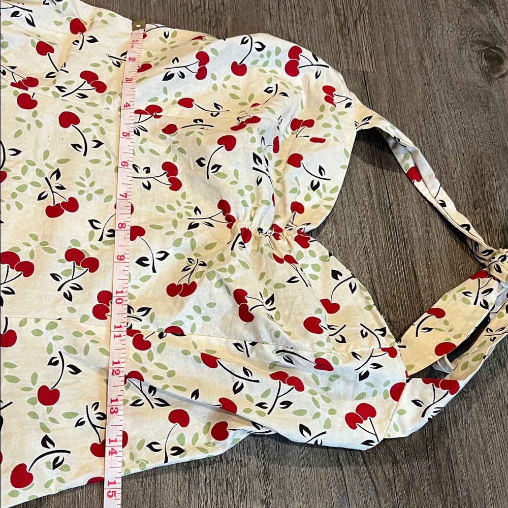 Heartbreakers Vintage Retro Halter Cherry Print Dress L - Picture 4 of 7
